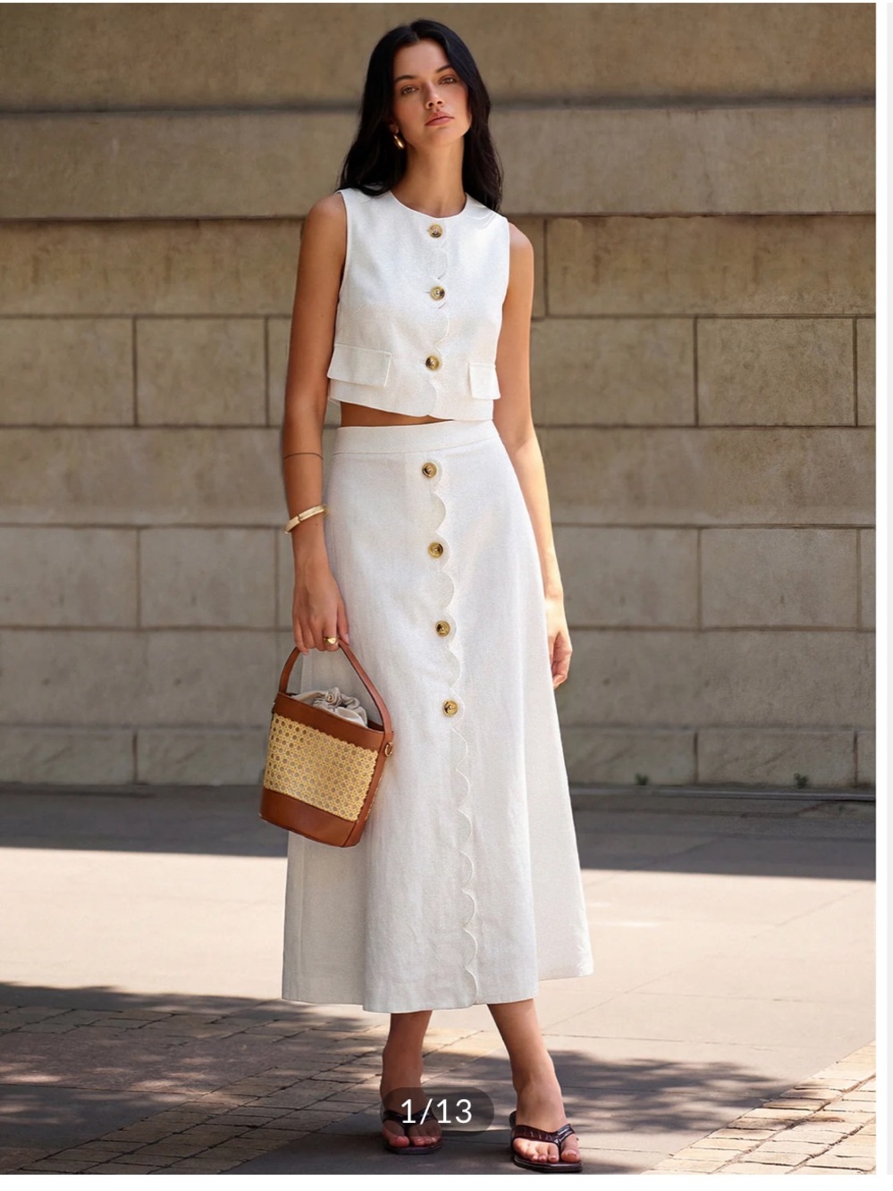 Commense midi skirt set never worn og packaging